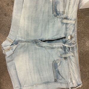 American Eagle Light Blue Denim Shorts